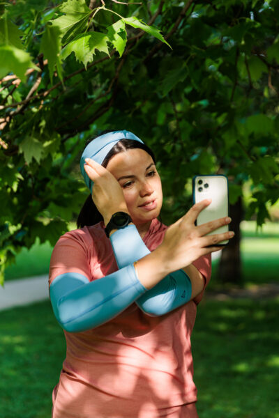 Bandeau sport femme BLUEBERRY –  Léger et stylé